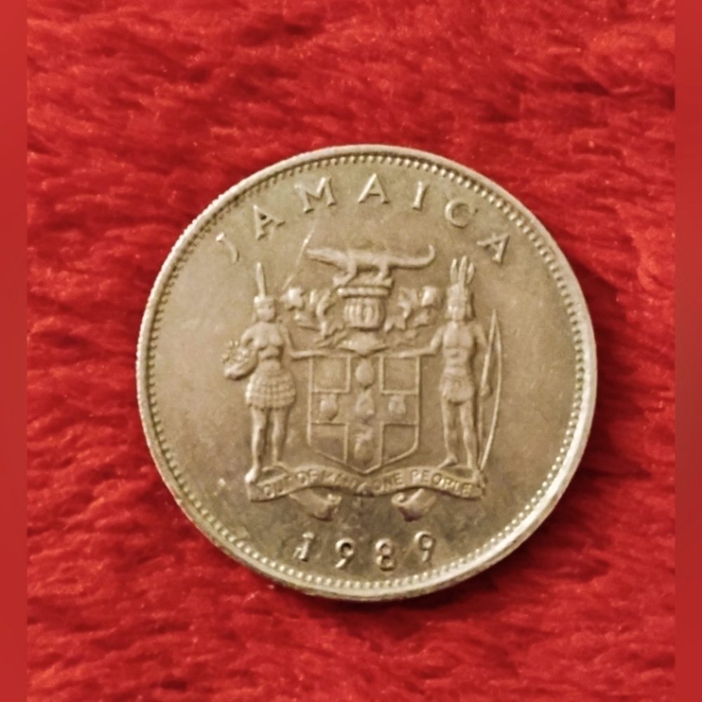 1989 Jamaica 20 Cents Coin